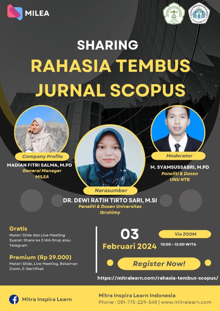 Rahasia Tembus Jurnal Scopus